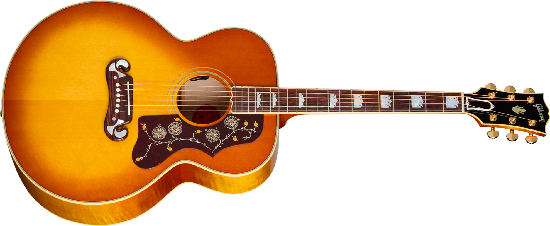 Gibson Sj200 Original (baggs Hifi Dna) Jumbo Epicea Erable Rw - Heritage Cherry Sunburst - Folk guitar - Main picture