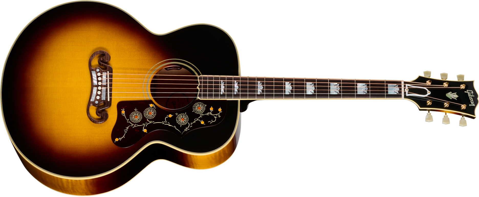 Gibson Sj200 Original (baggs Hifi Dna) Jumbo Epicea Erable Rw - Vintage Sunburst - Folk guitar - Main picture