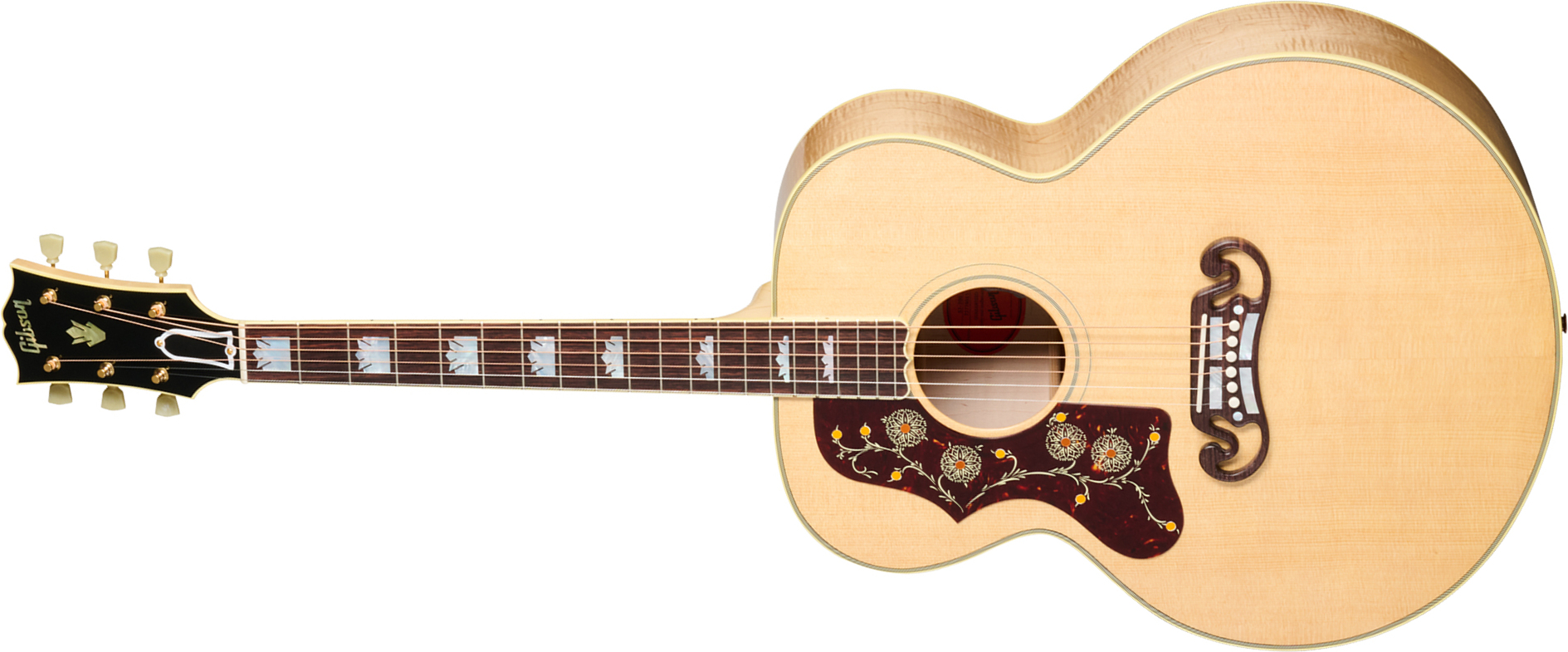 Gibson Sj200 Original Lh (baggs Hifi Dna) Jumbo Gaucher Epicea Erable Rw - Antique Natural - Folk guitar - Main picture