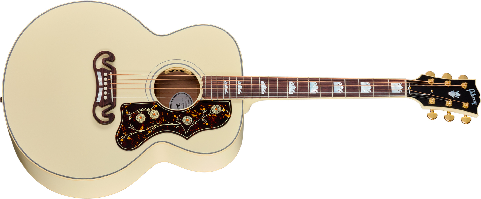 Gibson Sj200 Standard (baggs Hifi Dna) Jumbo 2026 Epicea Erable Rw - Classic White - Folk guitar - Main picture