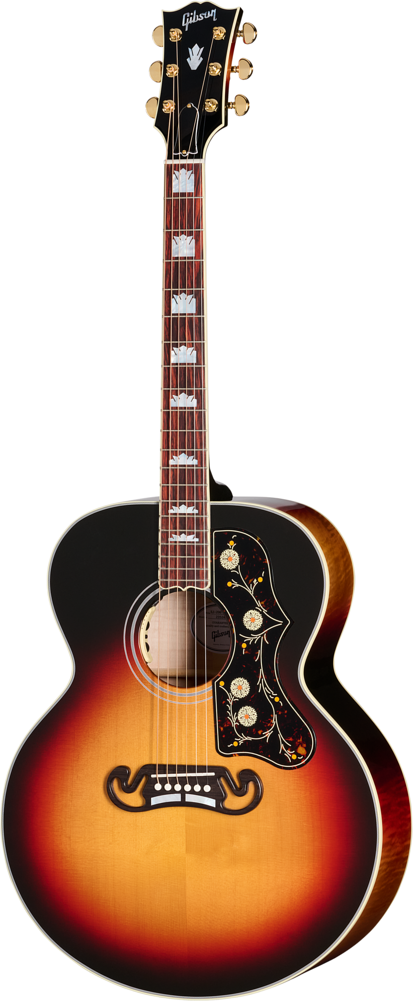 Gibson Sj200 Standard Modern Super Jumbo Epicea Erable Rw - Tri Burst - Folk guitar - Main picture