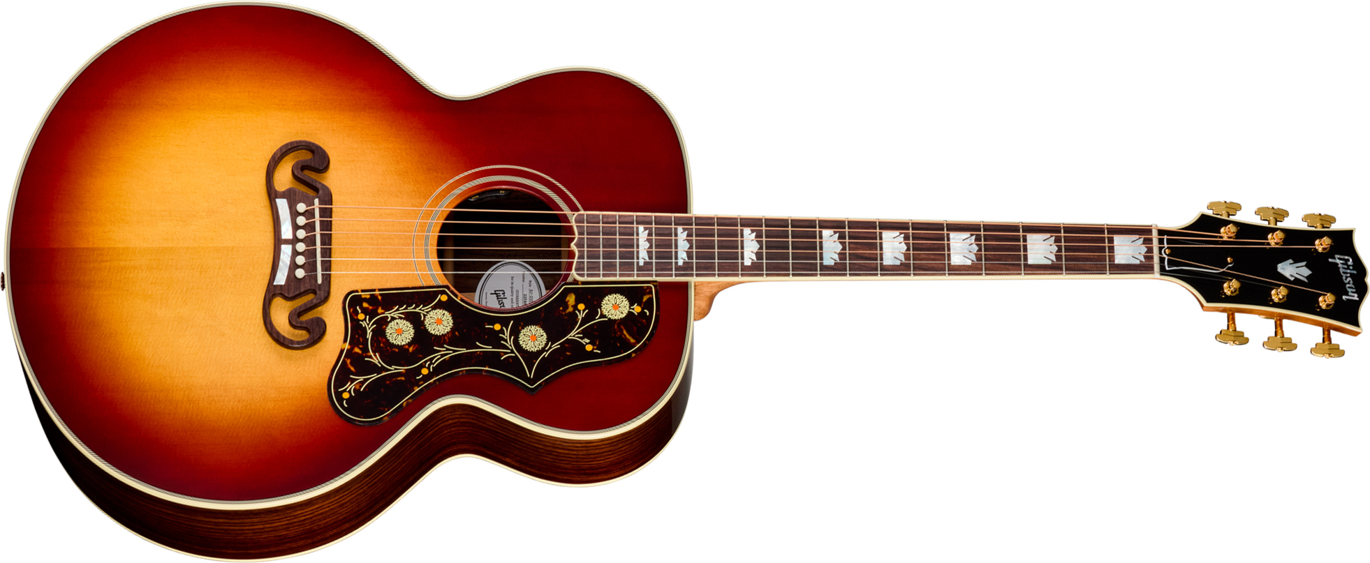 Gibson Sj200 Standard Rosewood (baggs Hifi Dna) Jumbo Epicea Palissandre Rw - Rosewood Burst - Folk guitar - Main picture