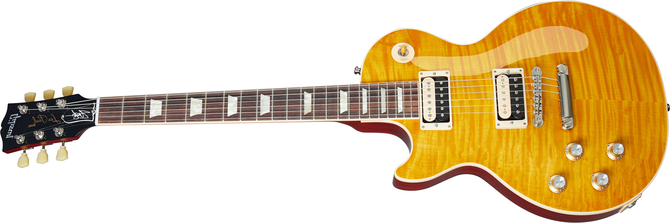 Gibson Slash Les Paul Standard 50's Lh Original 2020 Signature Gaucher 2h Ht Rw - Appetite Amber - Left-handed electric guitar - Main picture