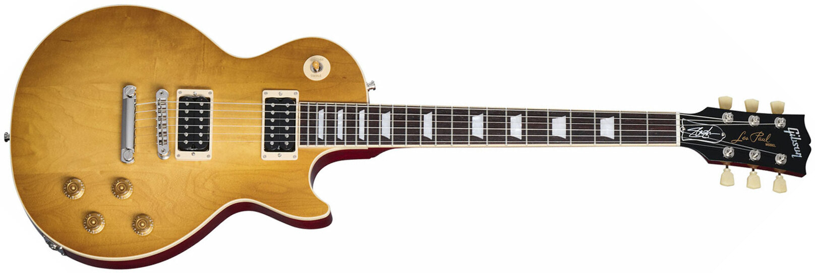 Gibson Slash Les Paul Standard Jessica Signature 2h Ht Rw - Honey Burst With Red Back - Single cut electric guitar - Main picture
