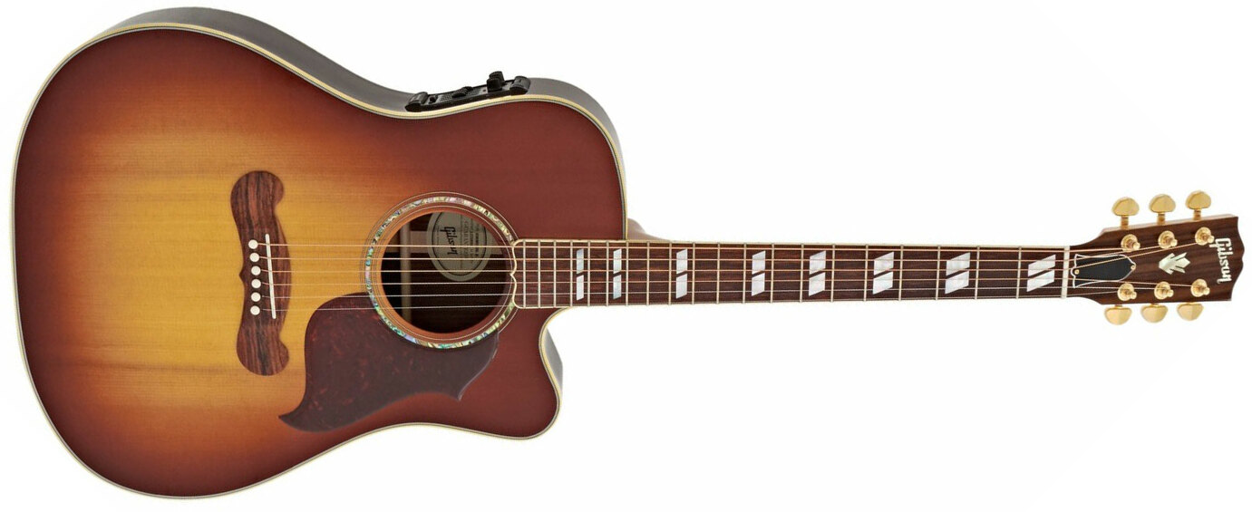 Gibson Songwriter Cutaway 2019 Dreadnought Epicea Palissandre Rw - Rosewood Burst - Electro acoustic guitar - Main picture