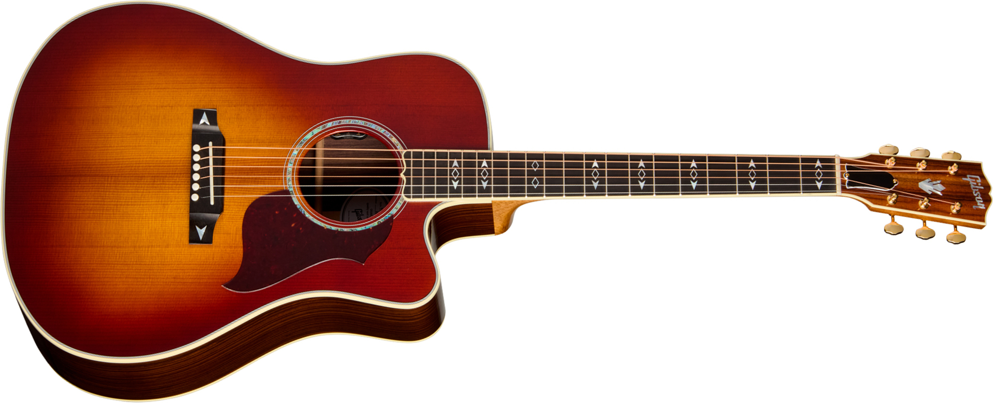 Gibson Songwriter Recording Artist (baggs Hifi Dna) Dreadnought Cw Epicea Palissandre Eb - Rosewood Burst - Folk guitar - Main picture