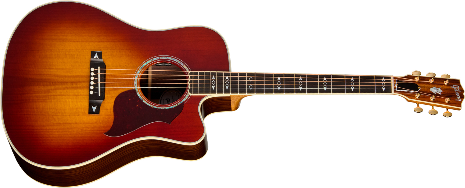 Gibson Songwriter Recording Artist Dreadnought Cw Epicea Palissandre Eb - Rosewood Burst - Folk guitar - Main picture