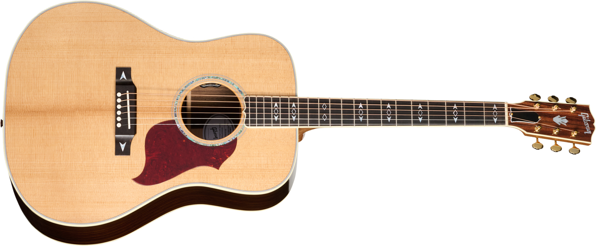 Gibson Songwriter Recording Artist Dreadnought Epicea Palissandre Rw - Antique Natural - Folk guitar - Main picture