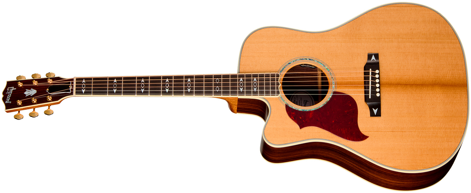 Gibson Songwriter Recording Artist Lh (baggs Hifi Dna) Dreadnought Cw Gaucher Epicea Palissandre Eb - Antique Natural - Folk guitar - Main picture