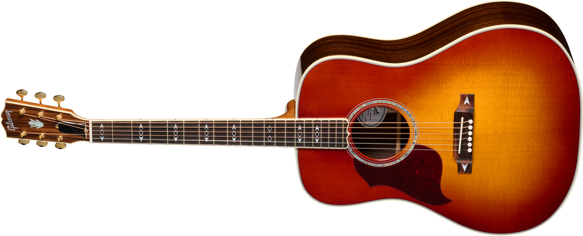 Gibson Songwriter Recording Artist Lh (baggs Hifi Dna) Dreadnought Gaucher Epicea Palissandre Eb - Rosewood Burst - Folk guitar - Main picture