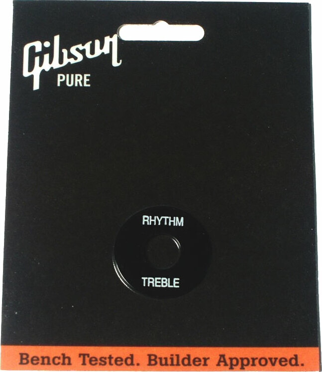 Gibson Switchwasher Black Avec Imprime Blanc - Switch plate - Main picture