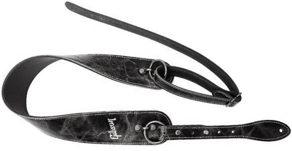 The Vintage Saddle Guitar Strap Black