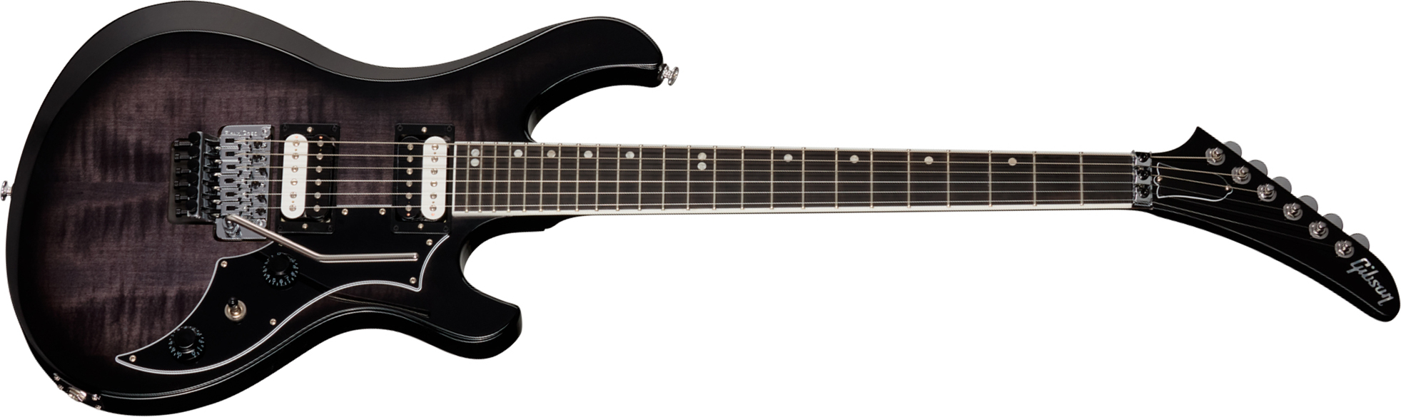 Gibson Victory Floyd Rose Usa 2h Fr Eb - Translucent Ebony Burst - Double cut electric guitar - Main picture