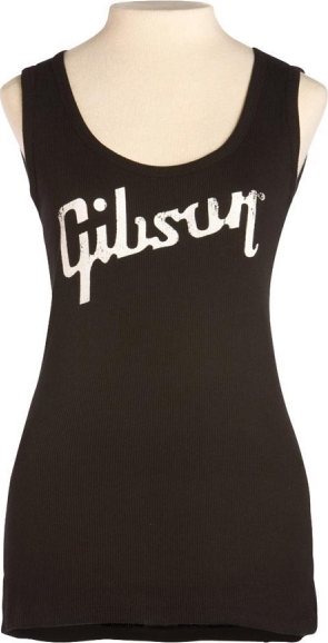 Gibson Womens Tank Top Classic Logo Black L Large - L - T-shirt - Main picture