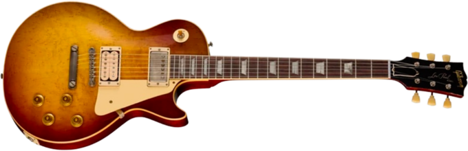 Gibson Custom Shop LE 1959 Les Paul Standard Reissue Birdseye Maple Top Ltd - Murphy lab light aged peach tea burst