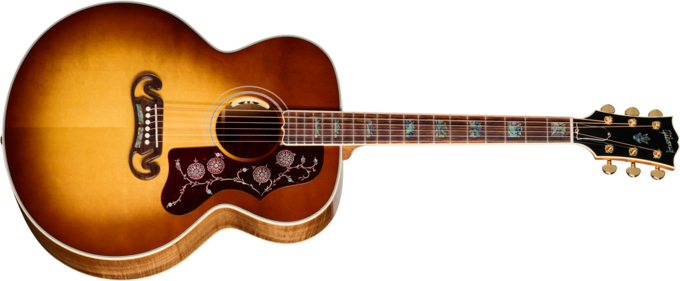 Gibson Custom Shop Artisan SJ-200 Elegant Koa - Honey burst
