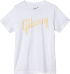 T-shirt Gibson Distressed Gibson Tee Large - White