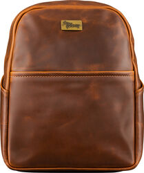 Advertising backpack Gibson Lifton Leather Backpack - Brown