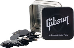 Guitar pick Gibson Pick Tin 50 Standard Guitar Picks Thin