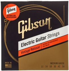 Electric guitar strings Gibson SEG-HVR11 Electric Guitar 6-String Set Vintage Reissue Pure Nickel 11-50 - Set of strings
