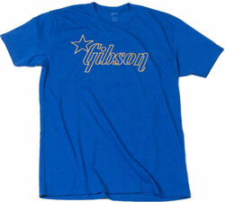 T-shirt Gibson Star Logo T - Blue - L