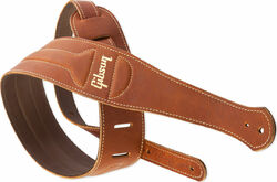 Gretsch F-Holes Leather Strap - Black and Tan