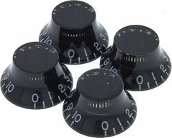 Control knob Gibson Top Hat Knobs 4-Pack - Black