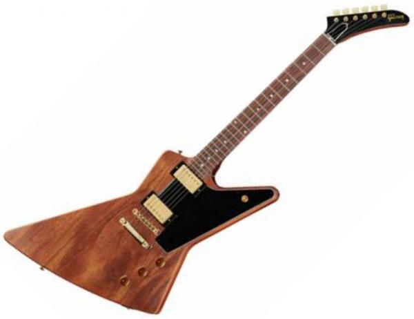 Solid body electric guitar Gibson Custom Shop 1958 Mahogany Explorer Reissue - Vos walnut