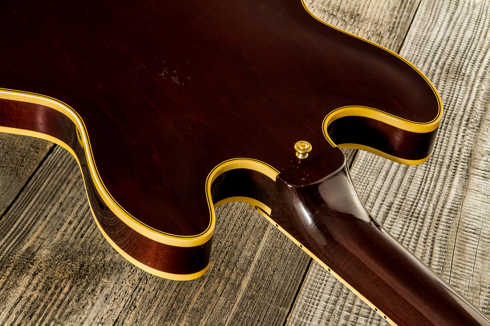 Gibson Custom Shop Bb King Es355 1974 Rumble In The Jungle 2h Trem Eb #bbes33505 - Murphy Lab Light Aged Walnut - Semi-hollow electric guitar - Variat