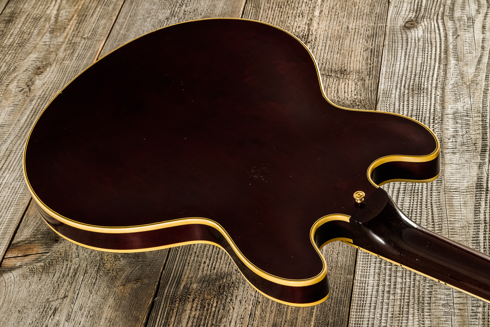 Gibson Custom Shop Bb King Es355 1974 Rumble In The Jungle 2h Trem Eb #bbes33523 - Murphy Lab Light Aged Walnut - Semi-hollow electric guitar - Variat