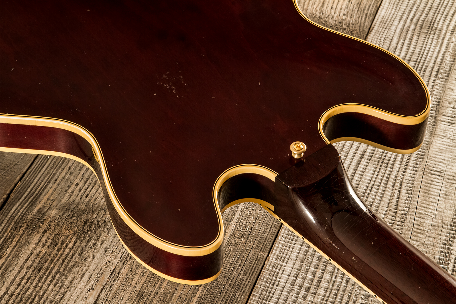 Gibson Custom Shop Bb King Es355 1974 Rumble In The Jungle 2h Trem Eb #bbes33523 - Murphy Lab Light Aged Walnut - Semi-hollow electric guitar - Variat