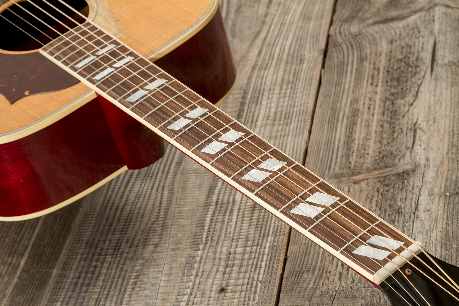 Gibson Custom Shop Country Western 1963 Dreadnought Epicea Acajou Rw - Murphy Lab Heavy Aged Smoked Natural - Folk guitar - Variation 9