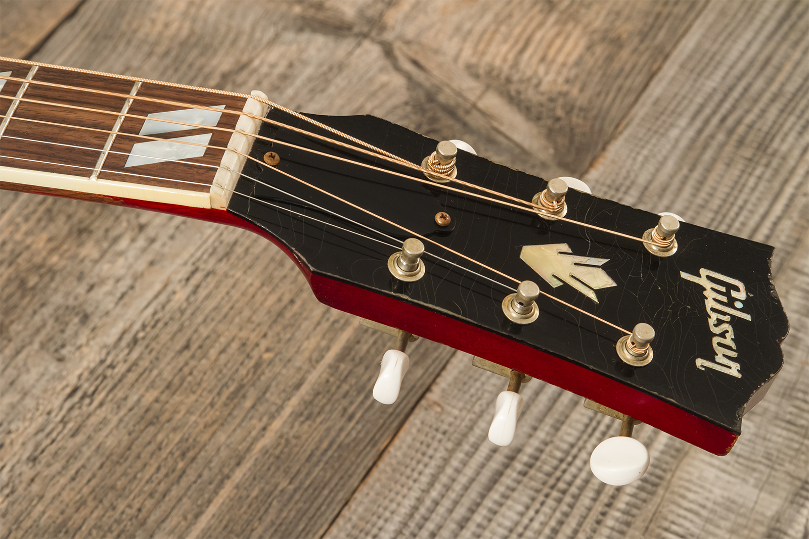 Gibson Custom Shop Country Western 1963 Dreadnought Epicea Acajou Rw - Murphy Lab Heavy Aged Smoked Natural - Folk guitar - Variation 13