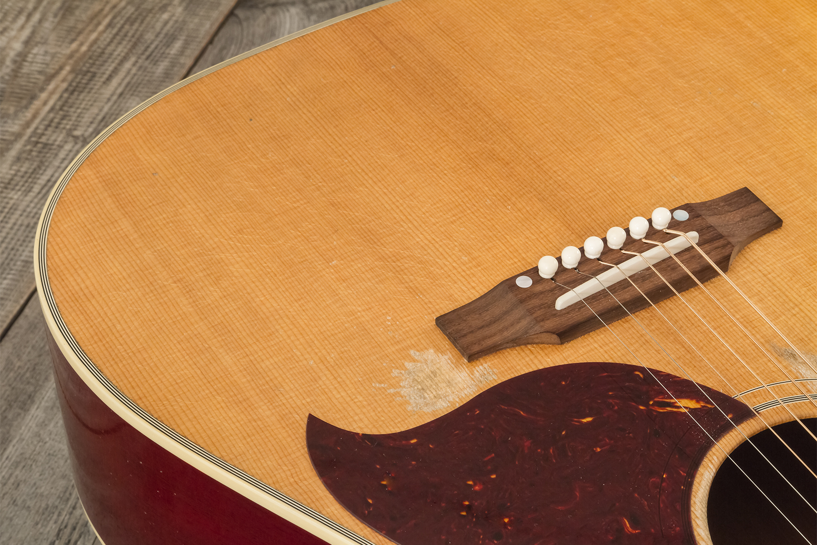 Gibson Custom Shop Country Western 1963 Dreadnought Epicea Acajou Rw - Murphy Lab Heavy Aged Smoked Natural - Folk guitar - Variation 7