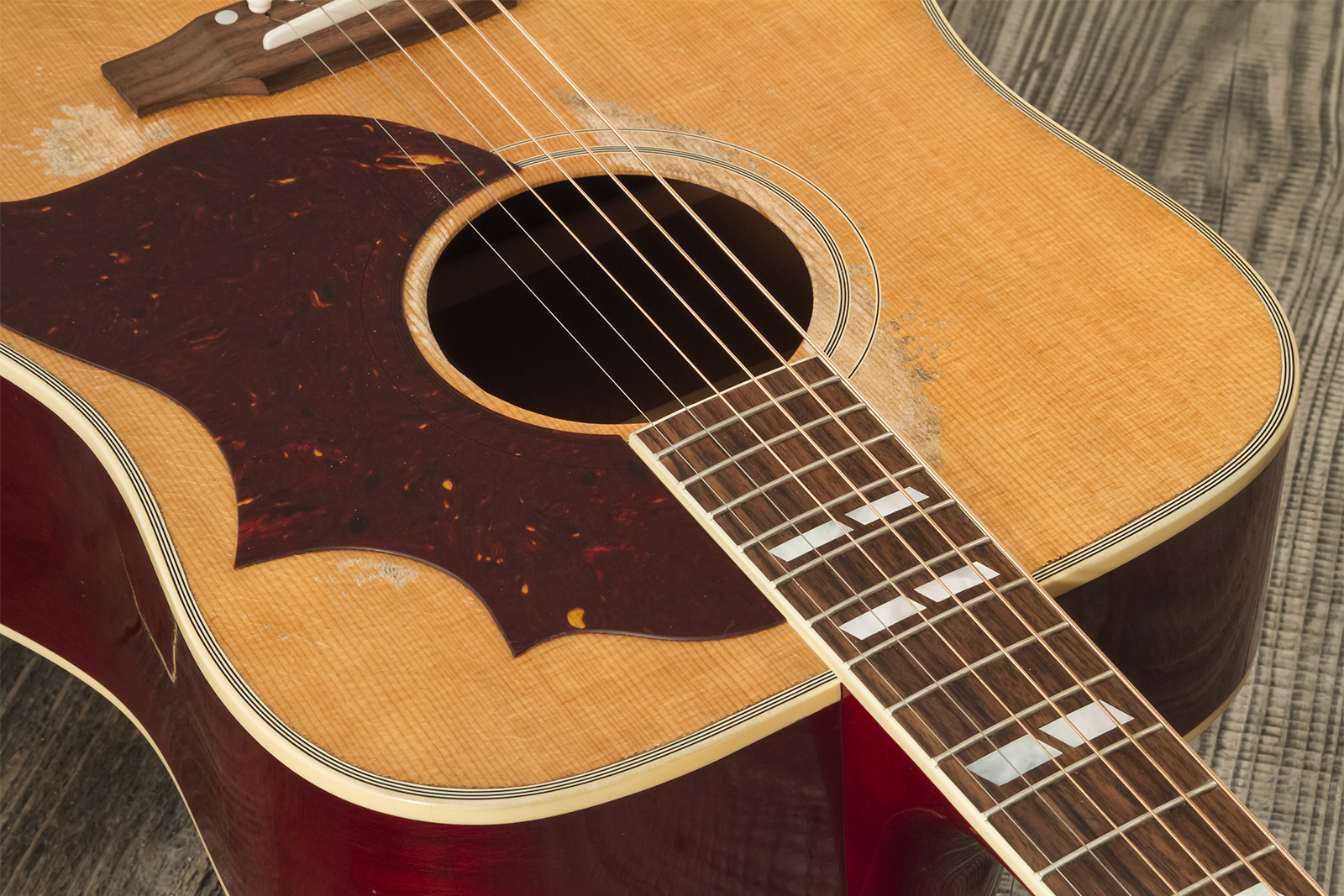 Gibson Custom Shop Country Western 1963 Dreadnought Epicea Acajou Rw - Murphy Lab Heavy Aged Smoked Natural - Folk guitar - Variation 8