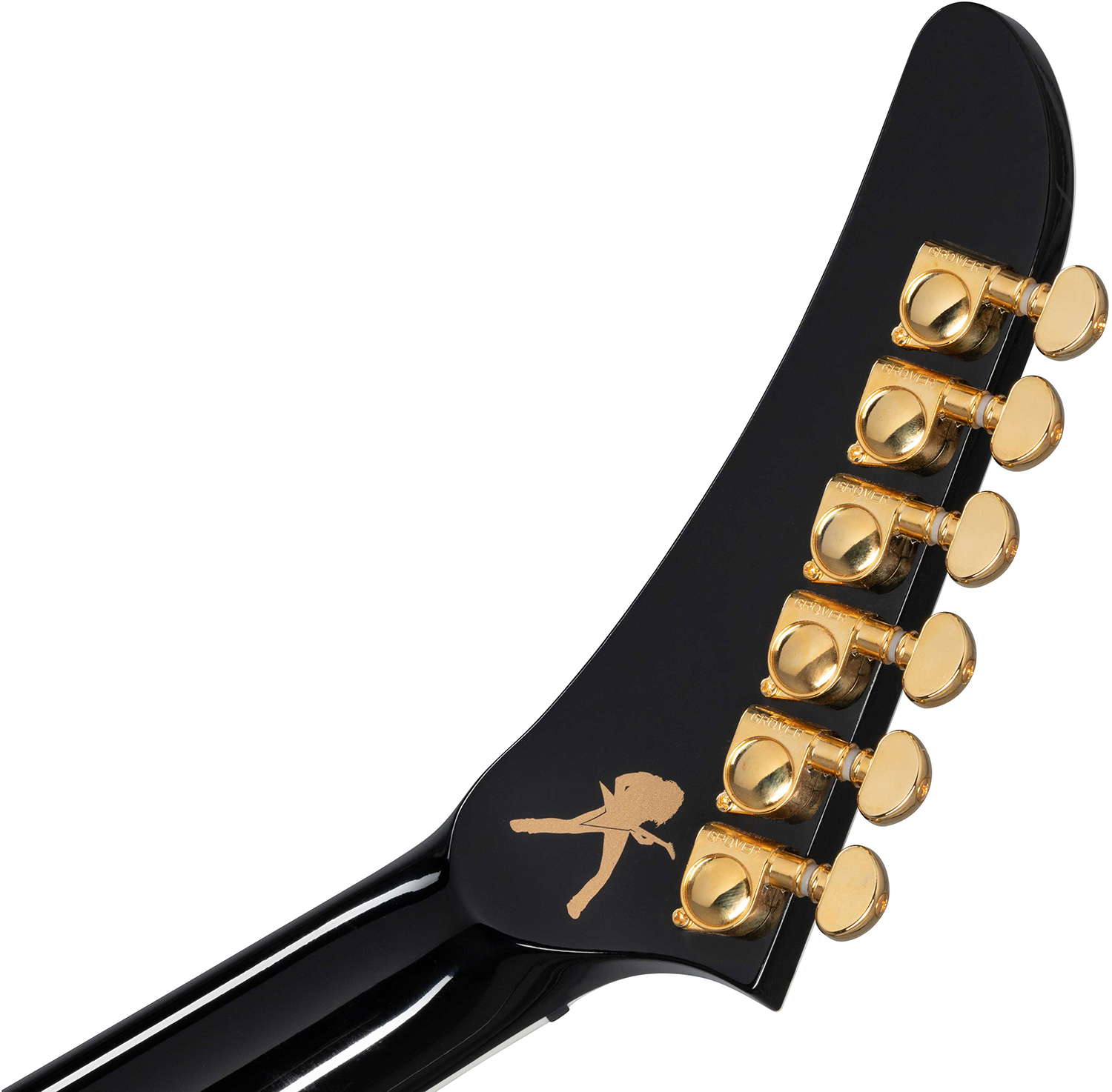 Gibson Custom Shop Dave Mustaine Flying V Exp Ltd Signature 2h Ht Eb - Red Amber Burst - Metal electric guitar - Variation 6