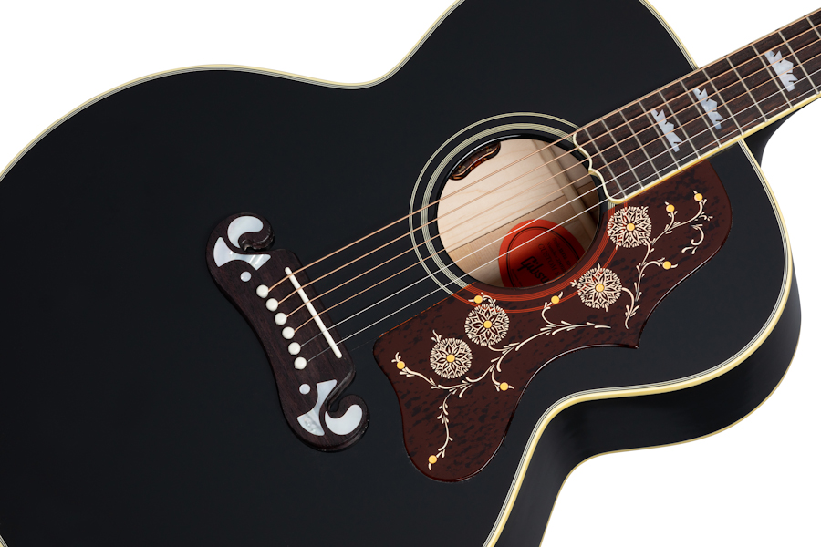 Gibson Custom Shop Elvis Presley Sj-200 Signature Jumbo Epicea Palissandre Rw - Ebony - Acoustic guitar & electro - Variation 3