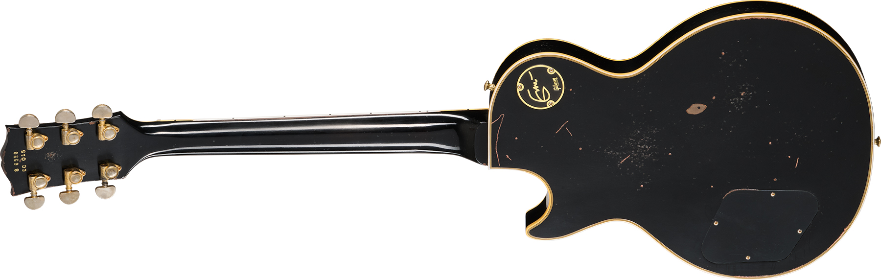 Gibson Custom Shop Eric Clapton Les Paul Custom 1958 Signature 2h Ht Eb - Murphy Lab Ebony - Signature electric guitar - Variation 1