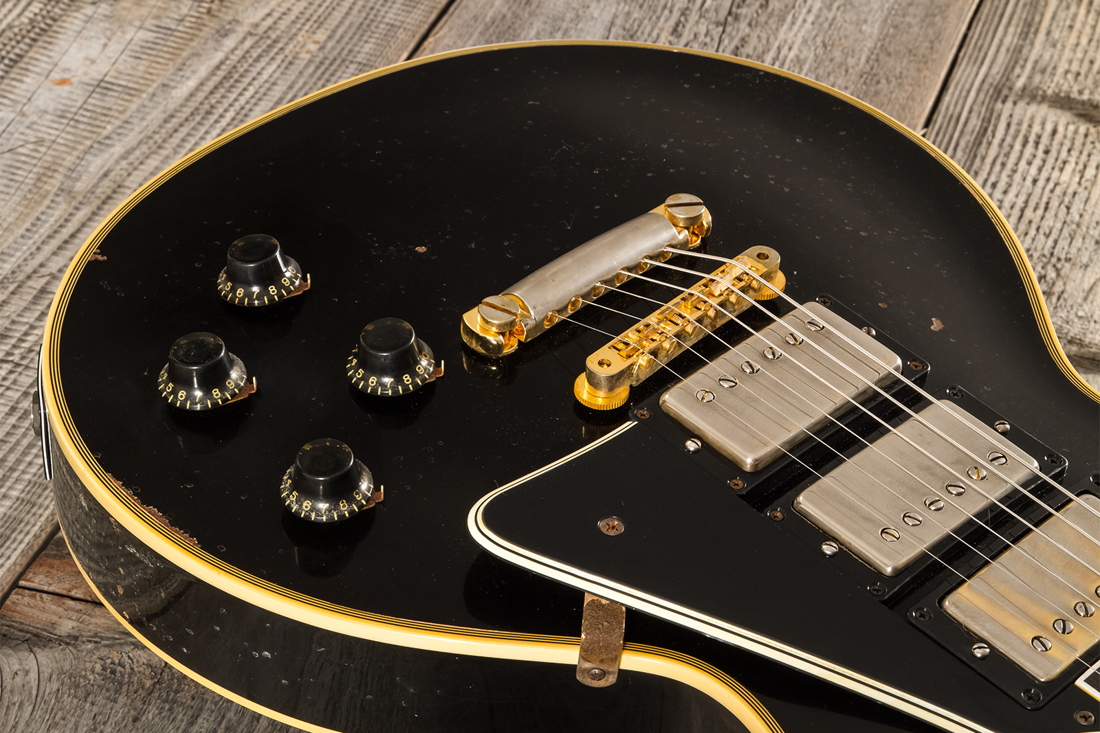 Gibson Custom Shop Eric Clapton Les Paul Custom 1958 Signature 2h Ht Eb - Murphy Lab Ebony - Signature electric guitar - Variation 3