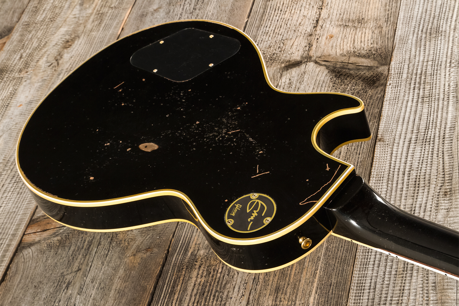 Gibson Custom Shop Eric Clapton Les Paul Custom 1958 Signature 2h Ht Eb - Murphy Lab Ebony - Signature electric guitar - Variation 8