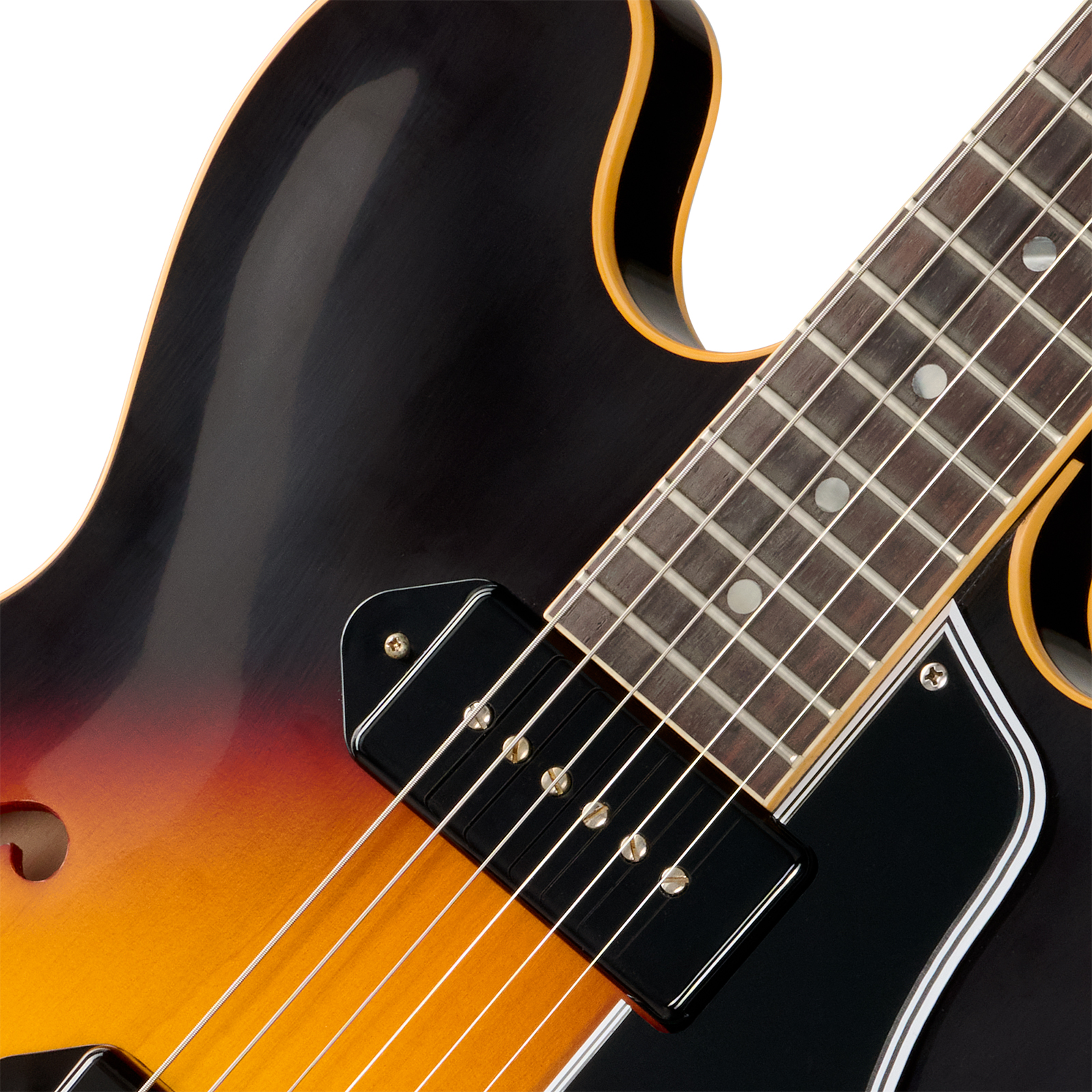 Gibson Custom Shop Es330 1959 Reissue Historic 2s P90 Ht Rw - Vintage Burst (vos Hardware) - Semi-hollow electric guitar - Variation 2