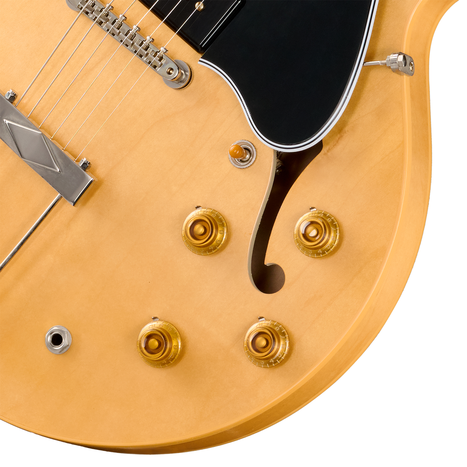 Gibson Custom Shop Es330 1959 Reissue Historic 2s P90 Ht Rw - Vintage Natural (vos Hardware) - Semi-hollow electric guitar - Variation 3