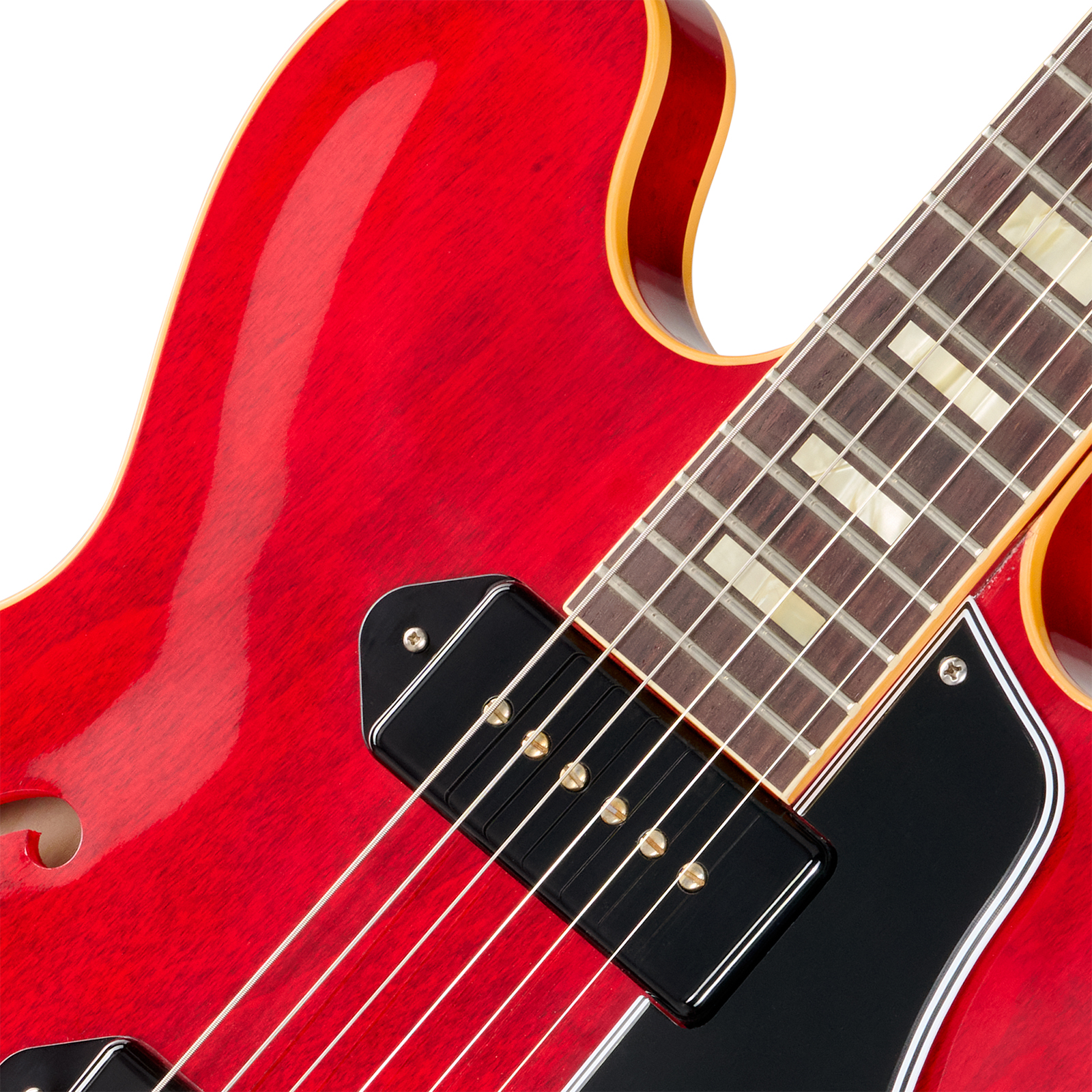 Gibson Custom Shop Es330 1962 Reissue Historic 2s P90 Ht Rw - Sixties Cherry - Semi-hollow electric guitar - Variation 2
