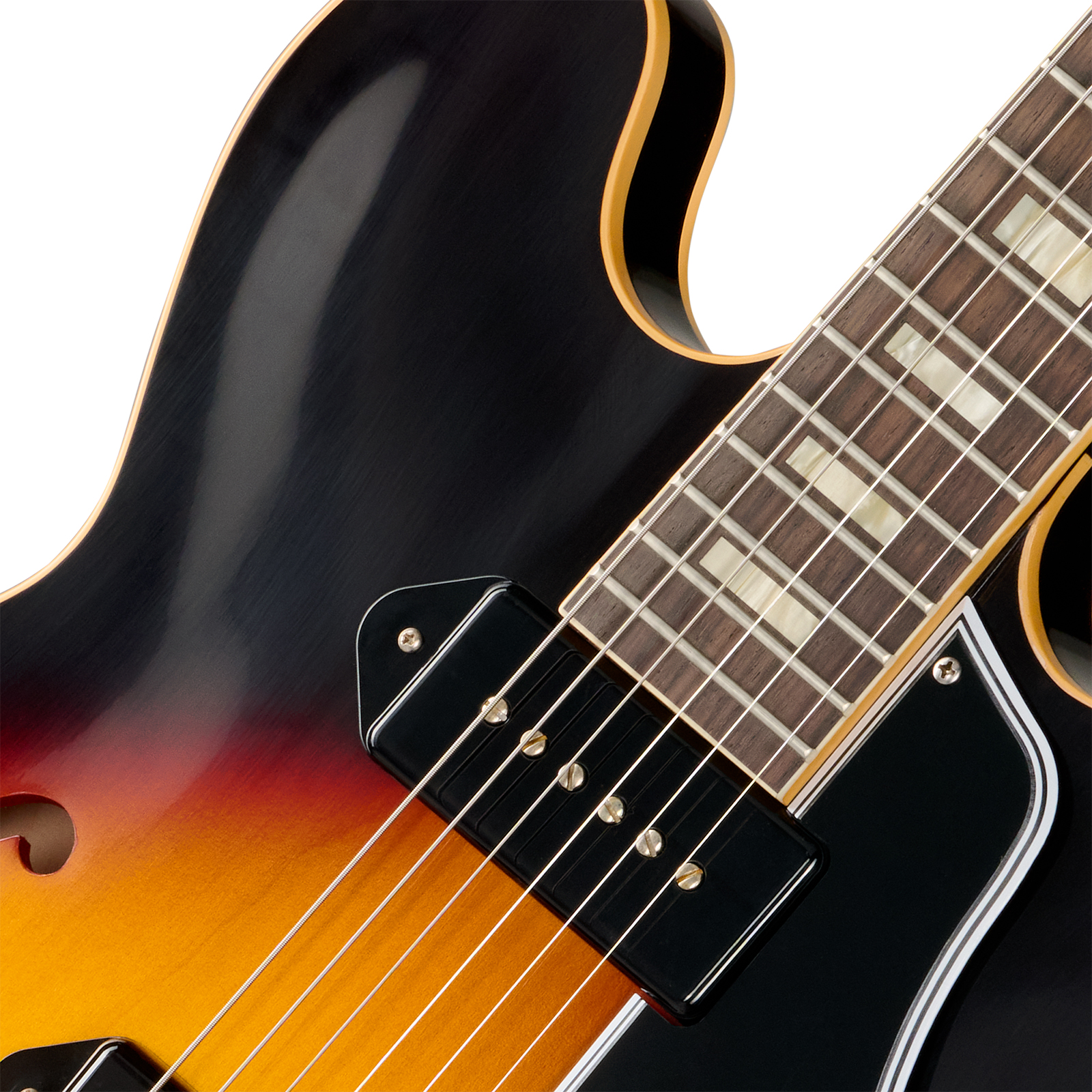 Gibson Custom Shop Es330 1962 Reissue Historic 2s P90 Ht Rw - Vintage Burst - Semi-hollow electric guitar - Variation 2