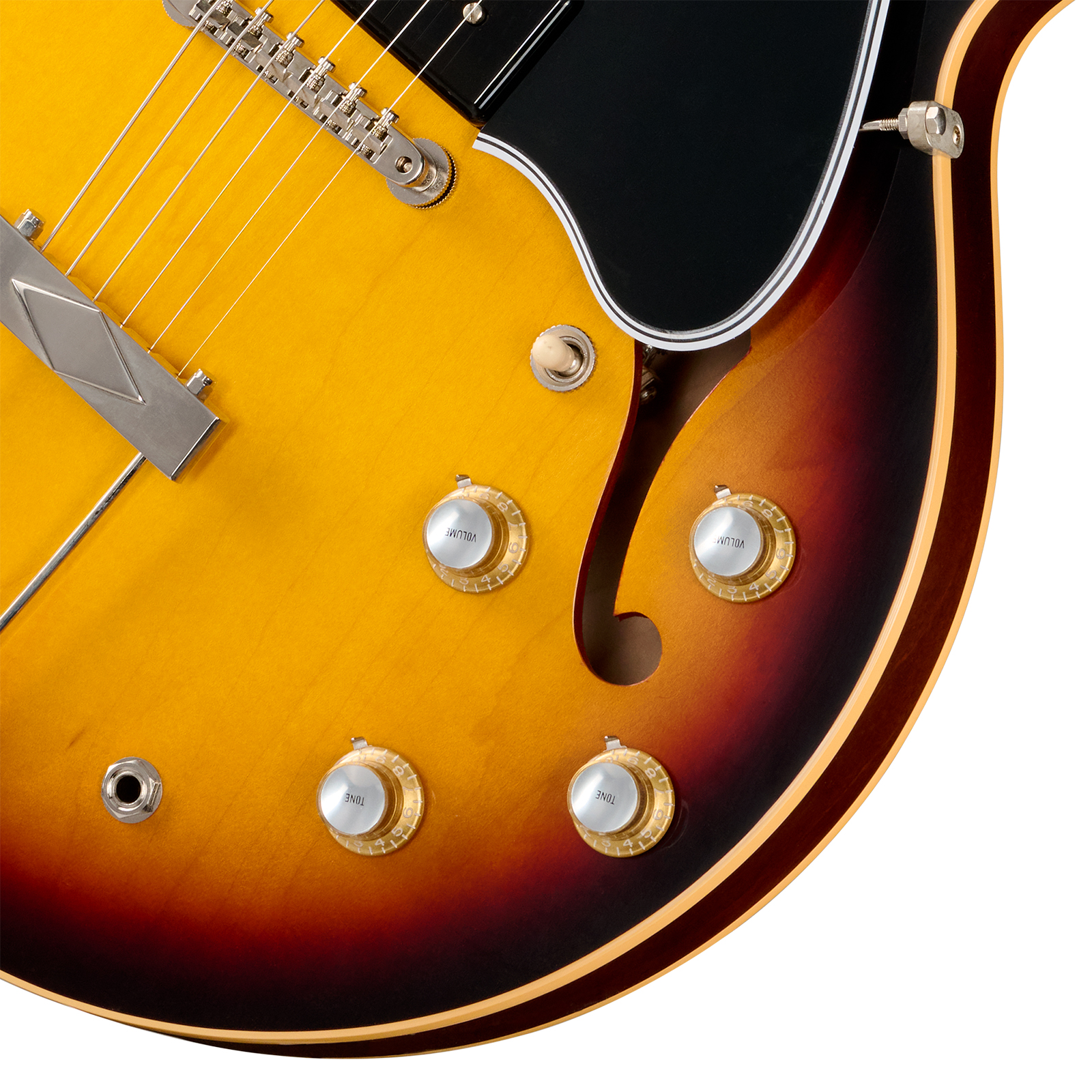 Gibson Custom Shop Es330 1962 Reissue Historic 2s P90 Ht Rw - Vintage Burst - Semi-hollow electric guitar - Variation 3