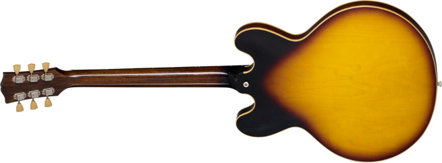 Gibson Custom Shop Es335 1958 Reissue Ltd 2h Ht Rw - Murphy Lab Heavy Aged Faded Tobacco Burst - Semi-hollow electric guitar - Variation 1