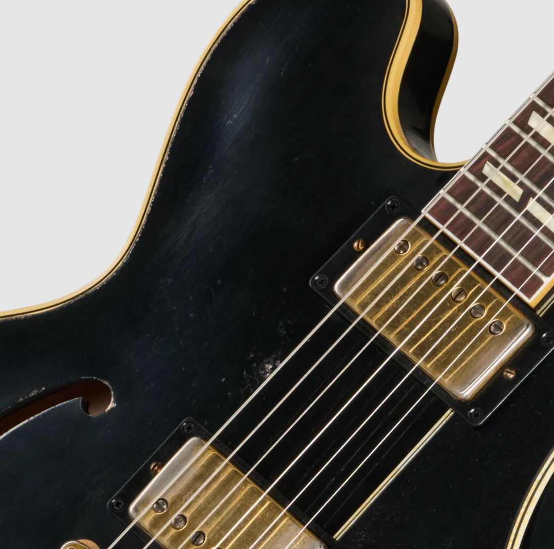Gibson Custom Shop Es345 Reissue 1959 Bigsby 2h Trem Eb - Murphy Lab Heavy Aged Ebony - Semi-hollow electric guitar - Variation 2