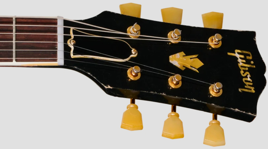 Gibson Custom Shop Es345 Reissue 1959 Bigsby 2h Trem Eb - Murphy Lab Heavy Aged Ebony - Semi-hollow electric guitar - Variation 5