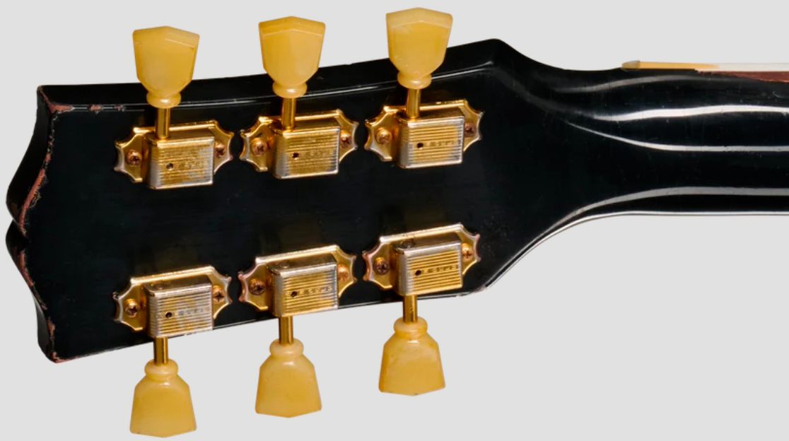 Gibson Custom Shop Es345 Reissue 1959 Bigsby 2h Trem Eb - Murphy Lab Heavy Aged Ebony - Semi-hollow electric guitar - Variation 6