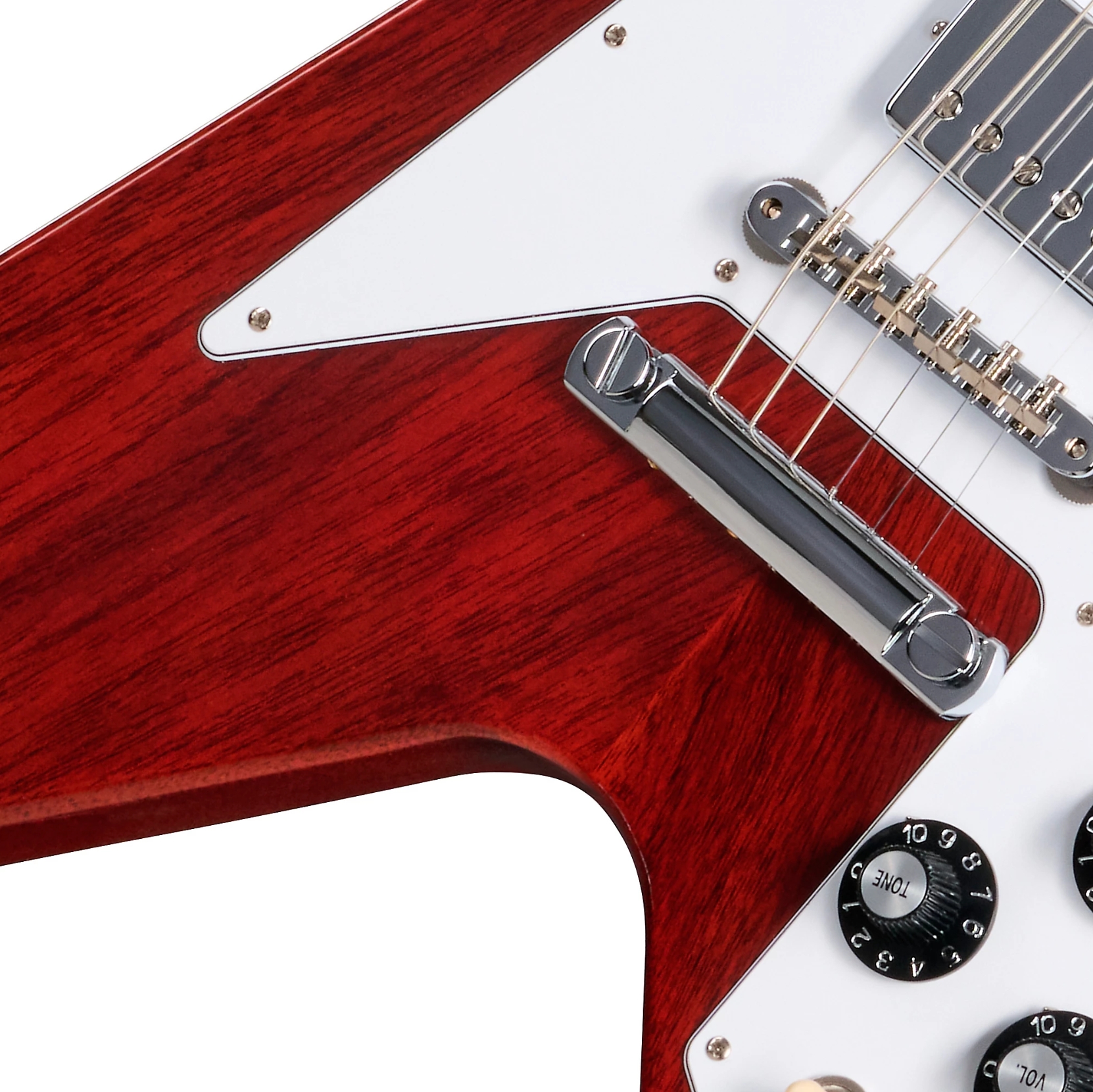 Gibson Custom Shop Flying V 1971 Reissue 2h Ht Rw - Medallion Cherry - Retro rock electric guitar - Variation 2